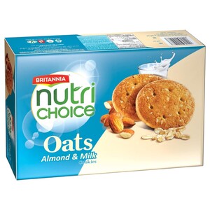 Britannia Oats Cookies Milk & Almond 75G X6