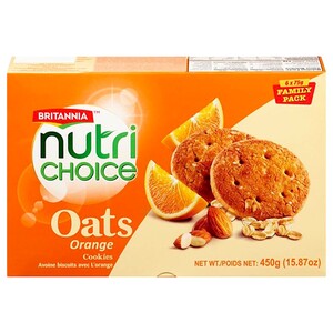 Britannia Oats Cookies Orange 75G X6