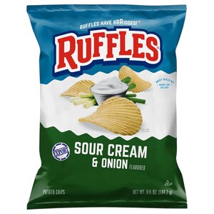 Ruffles Potato Chips Sour Cream & Onion 184.2G