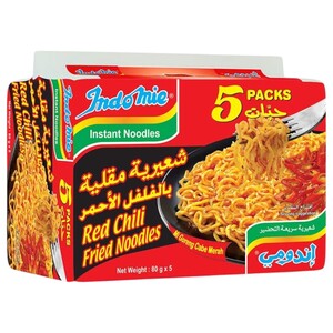 Indomie Fried Noodles Red Chili 80G X5
