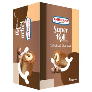 Americana Cake Super Roll Chocolate 60G X6