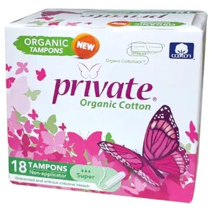 Private Organic Super 18 Tampons