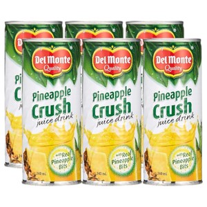 Del Monte Pineapple Juice 100% Unsweetened 240Ml X6