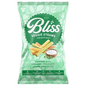 Kitco Bliss Veggie Straws Zaatar With Creamy Yoghurt 27G