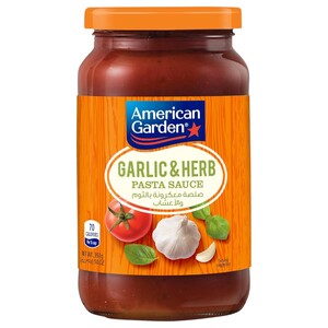 American Garden Pasta Sauce Garlic & Herb 397G