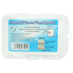 Dental Flosser Plastic Tooth Picks 30 Pieces
