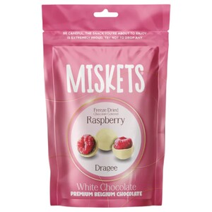 Miskets Freeze Dried Raspberry White Chocolate 80G