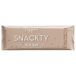 Snackty Popped Rice Bar White Chocolate 18G