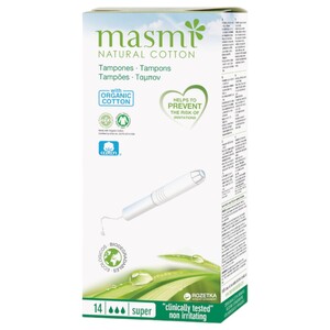 Masmi Natural Cotton Tampons 14 Pieces