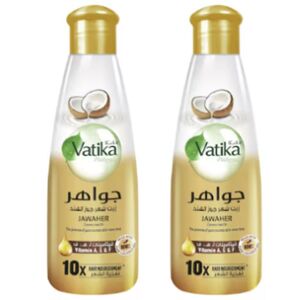 Dabur Vatika Natural Jawaher Coconut Hair Oil 300 Ml 2 Pcs
