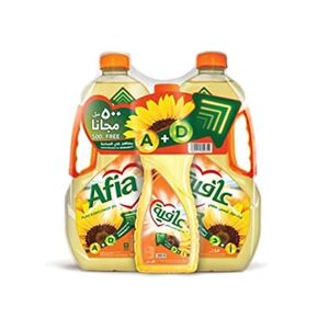 Afia Sunflower Oil 1.5 L Twin Pack + 500 Ml