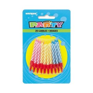 New City Colorful Birthday Candles 20Pcs