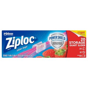 Ziploc Slider Storage Bag 20Cm X 14.9Cm 20 Pieces