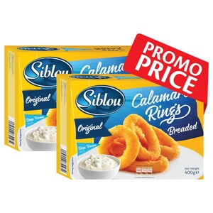 Siblou Frozen Calamare Rings Breaded 400G X2 -25%