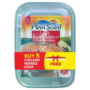 Plein Soleil Chicken Noodle Soup 60G X5 + Free Plastic Container