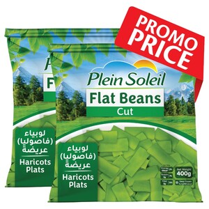 Plein Soleil Frozen Flat Beans Cut 400G X2
