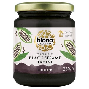 Biona Tahini Black Sesame Unsalted Organic 250G