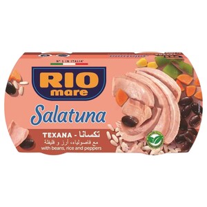 Rio Mare Salatuna Texana Recipe With Beans Rice & Peppers 160G X2