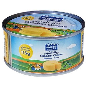 Smeds Processed Spreadable Cheddar Cheese Can 113G