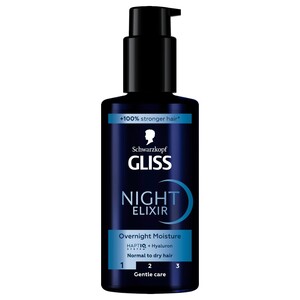 Schwarzkopf Gliss Serum Night Elixir Overnight Moisture 100Ml