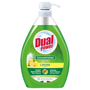 Dual Power Dishwashing Gel Green Lemon 1L