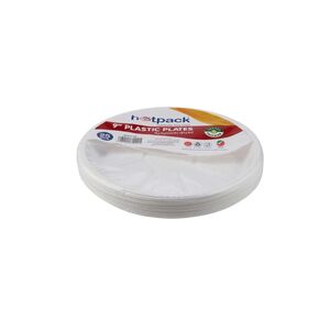 Hotpack White Plastic Plate 1020S