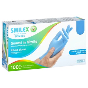 Smilex Gloves Medium Blue 100 Pieces