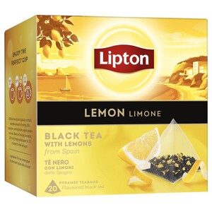 Lipton Black Tea With Lemon 20 Bags 34G