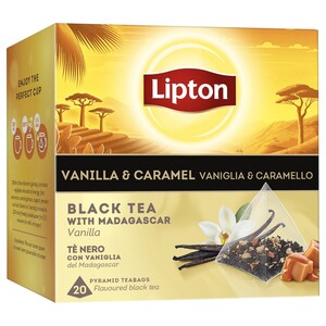 Lipton Black Tea Vanilla & Caramel 20 Bags 34G
