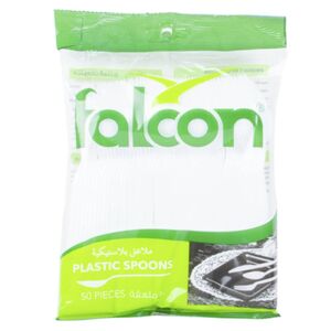 Falcon Plastic Table Spoon 50 Pcs