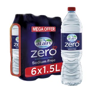 Al Ain Zero Bottled Drinking Water 1.5L X6