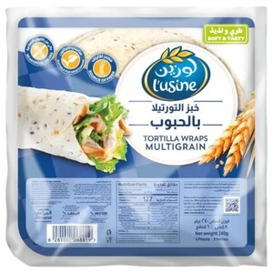 L'usine Tortilla Wrap Multigrain 240G