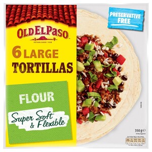 Old El Paso Tortillas Wrap Flour 350G