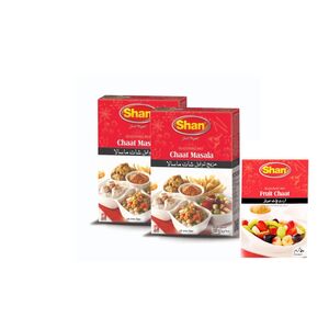 Shan Chaat Masala 50G X 2 + Fruit Masala 50G