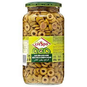 Crespo Sliced Green Olives 460G
