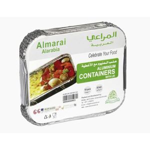 Al Marai Alarabia Aluminium Container With Lids 8342 20 Ps