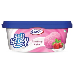 Unikai Soft Scoop Ice Cream Strawberry 500Ml