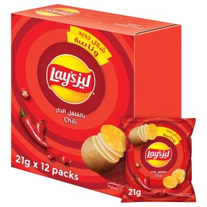 Lay's Potato Chips Chilli 21G X12