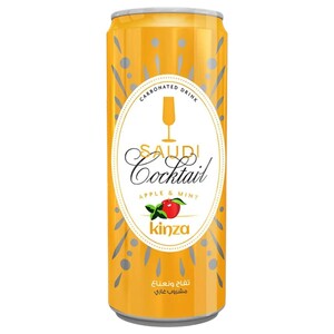 Kinza Carbonated Drink Saudi Cocktail Apple & Mint 250Ml