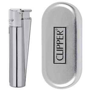 Clipper Silver Lighter + Gift Box