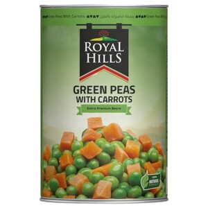 Royal Hills Green Peas & Carrots Can 400G
