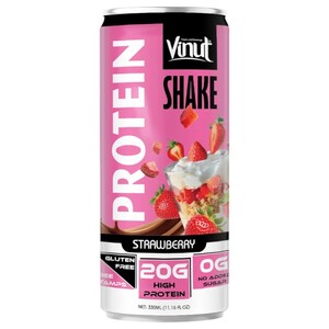 Vinut Protein Shake Strawberry 330Ml