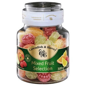 Cavendish & Harvey Candies Mixed Fruit Jar 300G