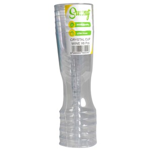 Sunny Plus Crystal Wine Cups 6 Pieces