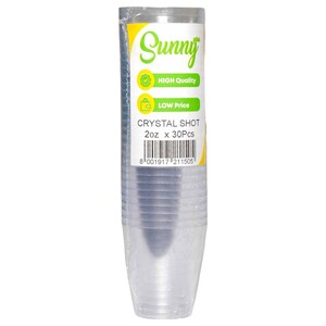 Sunny Plus Crystal Shot 2Oz 30 Pieces