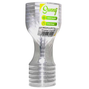 Sunny Plus Margarita Crystal Cups 6 Pieces