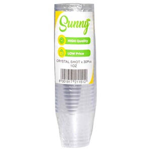 Sunny Plus Crystal Shot 1Oz 30 Pieces