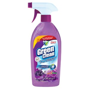 Al Emlaq Green Clean Spray Disinfectant & Freshener Lavender 500Ml