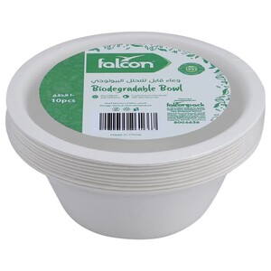 Falcon Eco-Friendly White 12Oz Bowls 10 Pieces