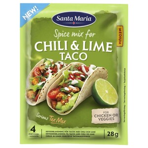 Santa Maria Chili & Lime Taco Spice Mix 28G